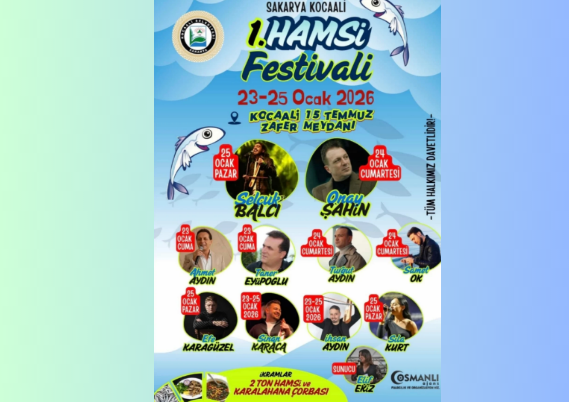 Sakarya Kocaali’nde 1.Hamsi Festivali